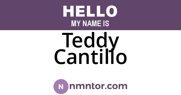 Teddy Cantillo