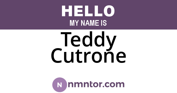 Teddy Cutrone