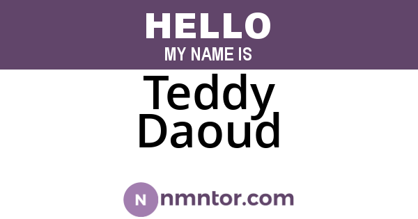 Teddy Daoud