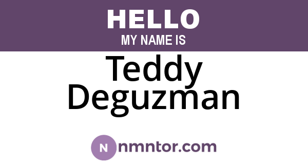 Teddy Deguzman