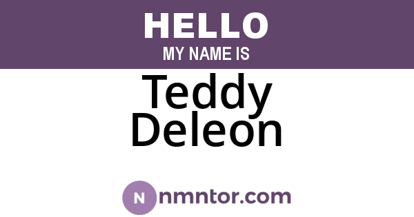 Teddy Deleon