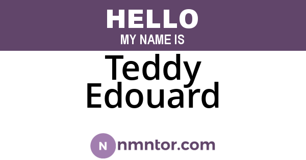 Teddy Edouard