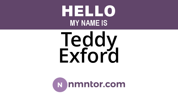 Teddy Exford