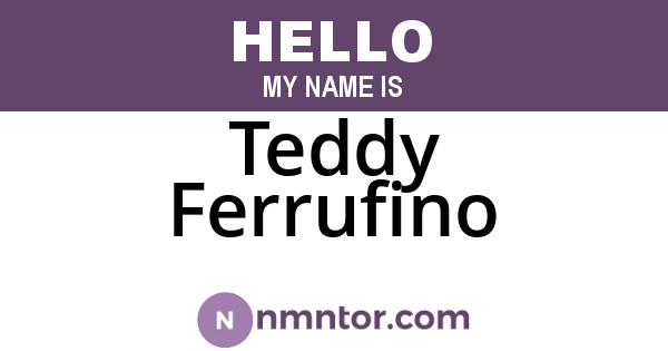 Teddy Ferrufino