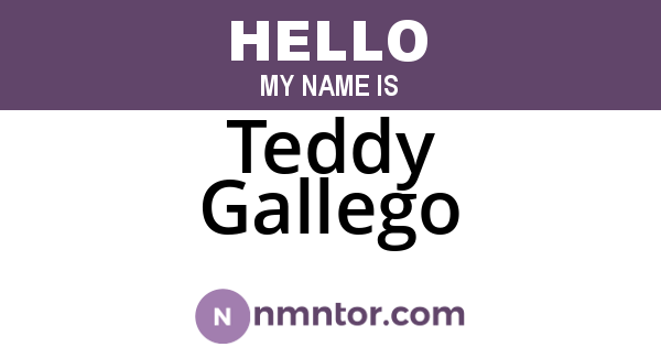 Teddy Gallego