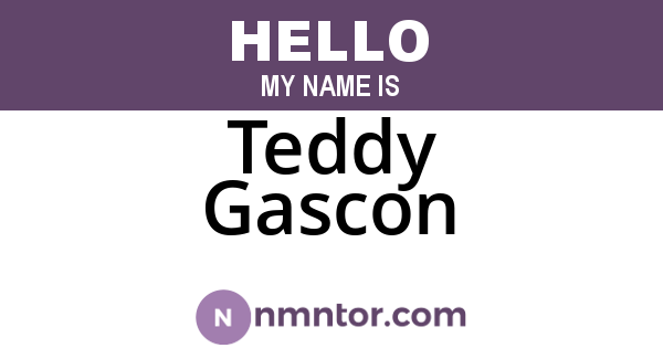 Teddy Gascon