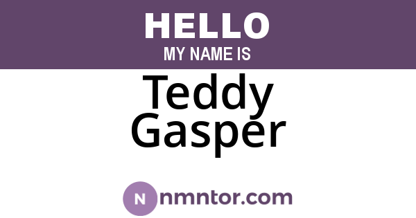 Teddy Gasper