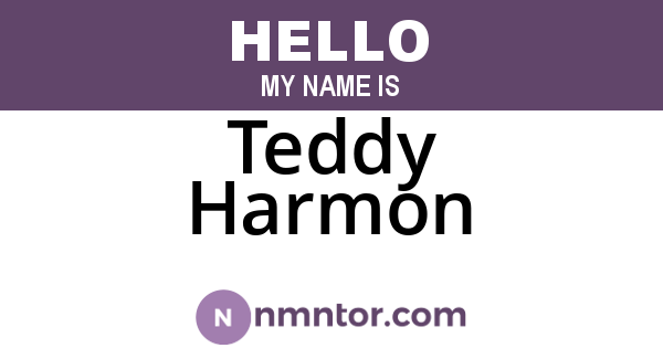 Teddy Harmon