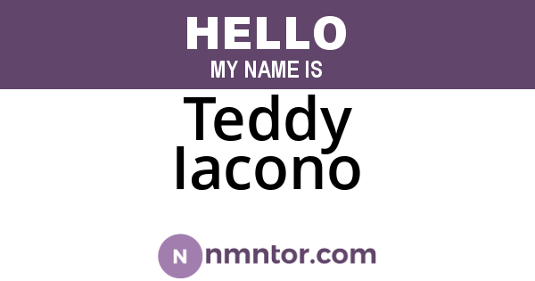 Teddy Iacono