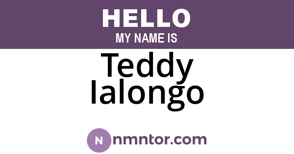 Teddy Ialongo