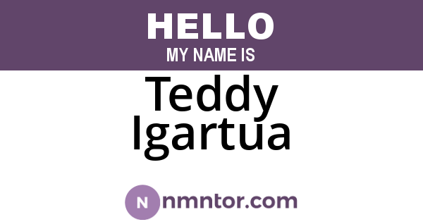 Teddy Igartua