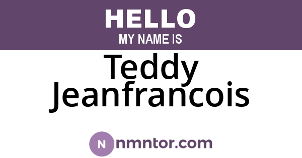 Teddy Jeanfrancois