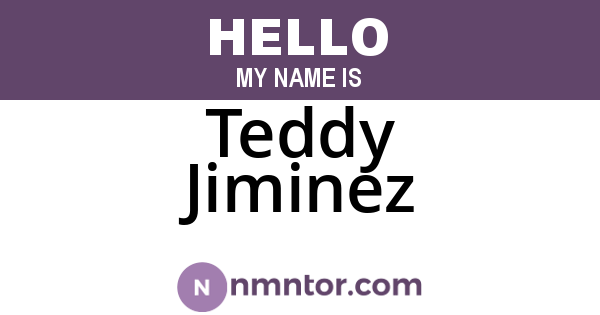Teddy Jiminez