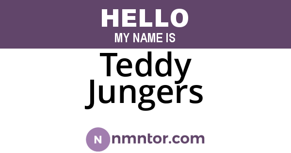 Teddy Jungers