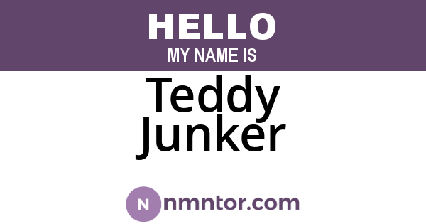 Teddy Junker