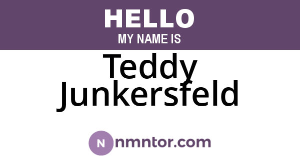 Teddy Junkersfeld