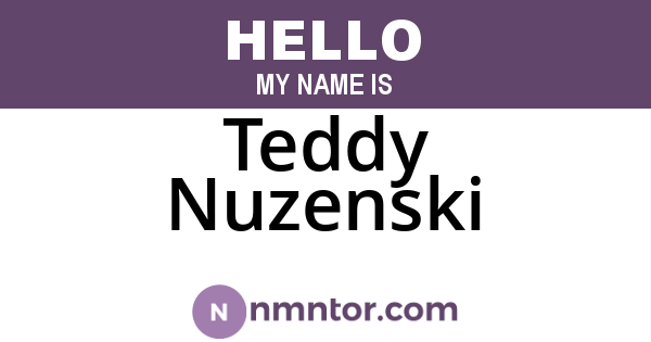 Teddy Nuzenski