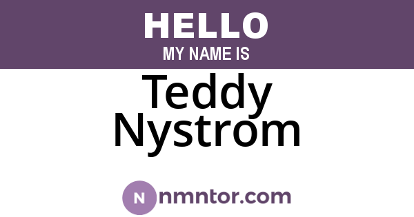 Teddy Nystrom