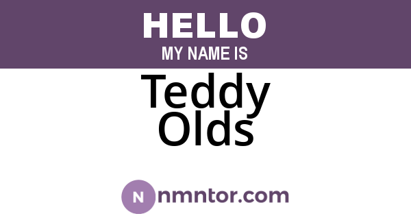 Teddy Olds