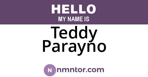 Teddy Parayno