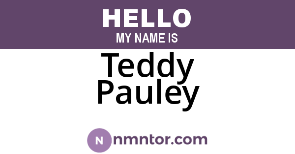 Teddy Pauley