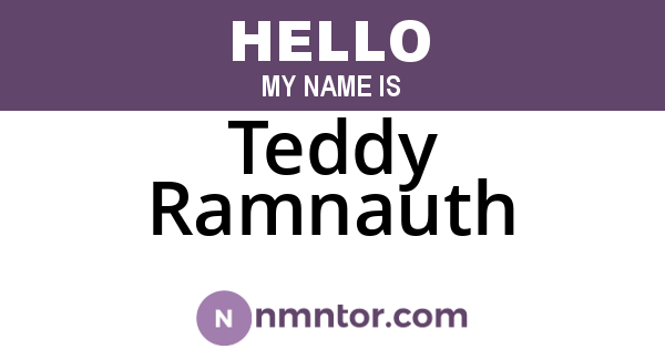 Teddy Ramnauth