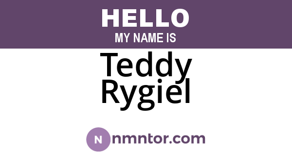 Teddy Rygiel