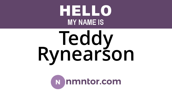 Teddy Rynearson