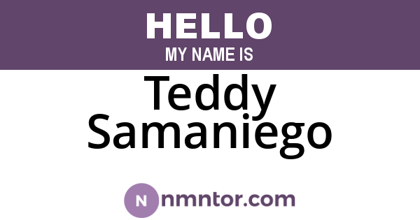 Teddy Samaniego