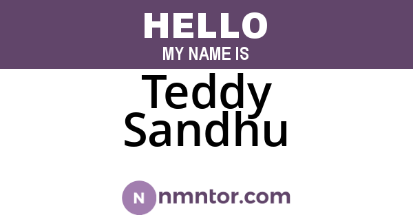 Teddy Sandhu