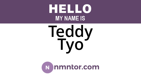Teddy Tyo