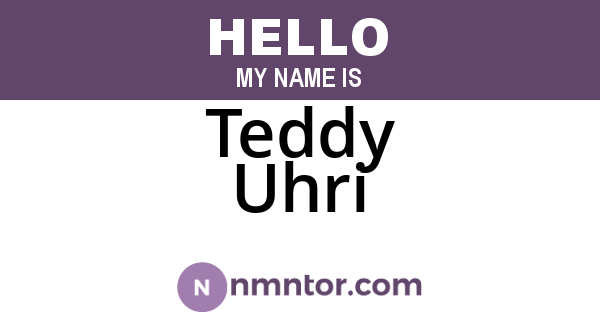 Teddy Uhri