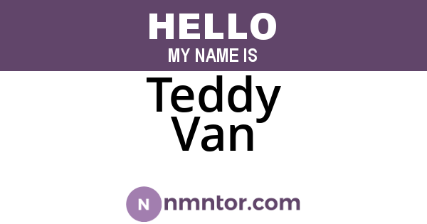 Teddy Van