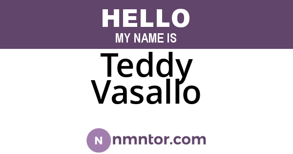 Teddy Vasallo