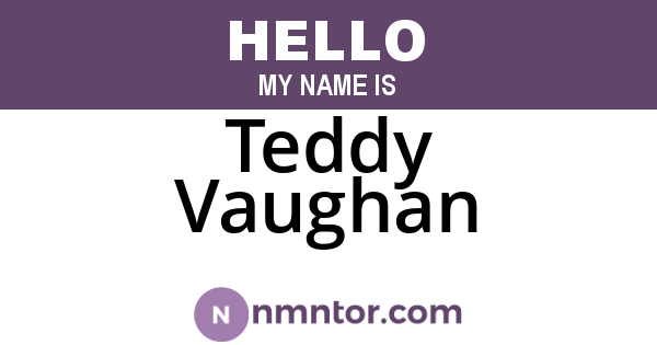 Teddy Vaughan