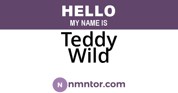 Teddy Wild
