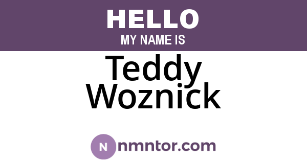 Teddy Woznick