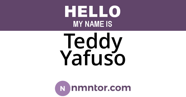 Teddy Yafuso
