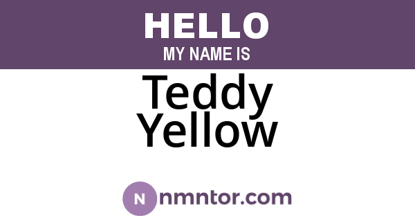 Teddy Yellow