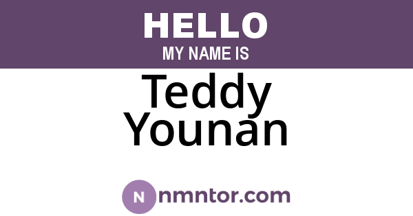 Teddy Younan