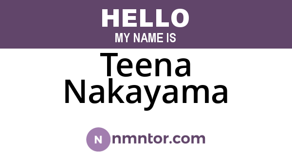 Teena Nakayama