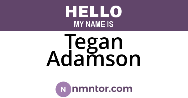Tegan Adamson