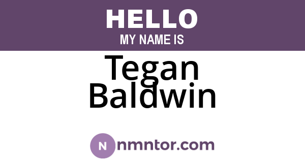 Tegan Baldwin