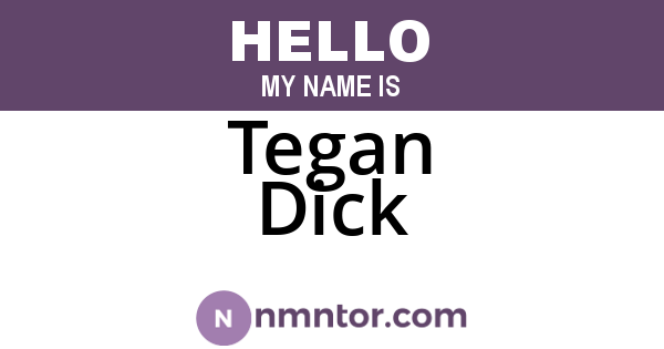 Tegan Dick