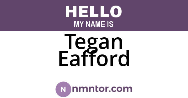 Tegan Eafford