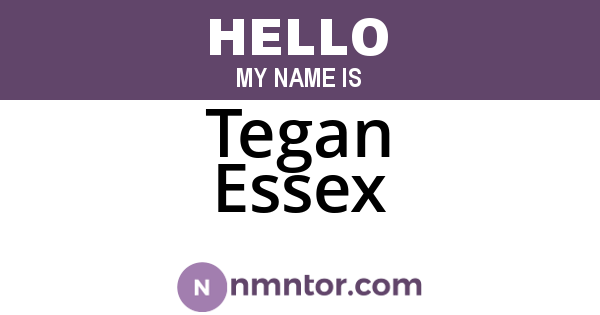 Tegan Essex