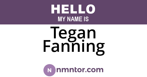 Tegan Fanning