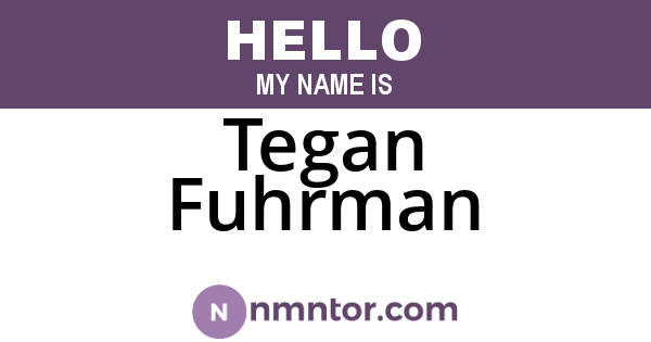 Tegan Fuhrman