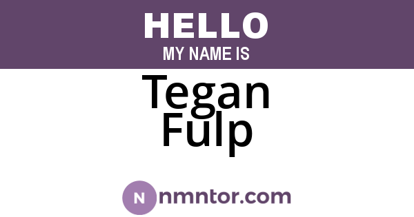 Tegan Fulp