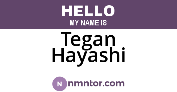 Tegan Hayashi